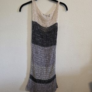 Lumiere Black and Gray Knit Dress